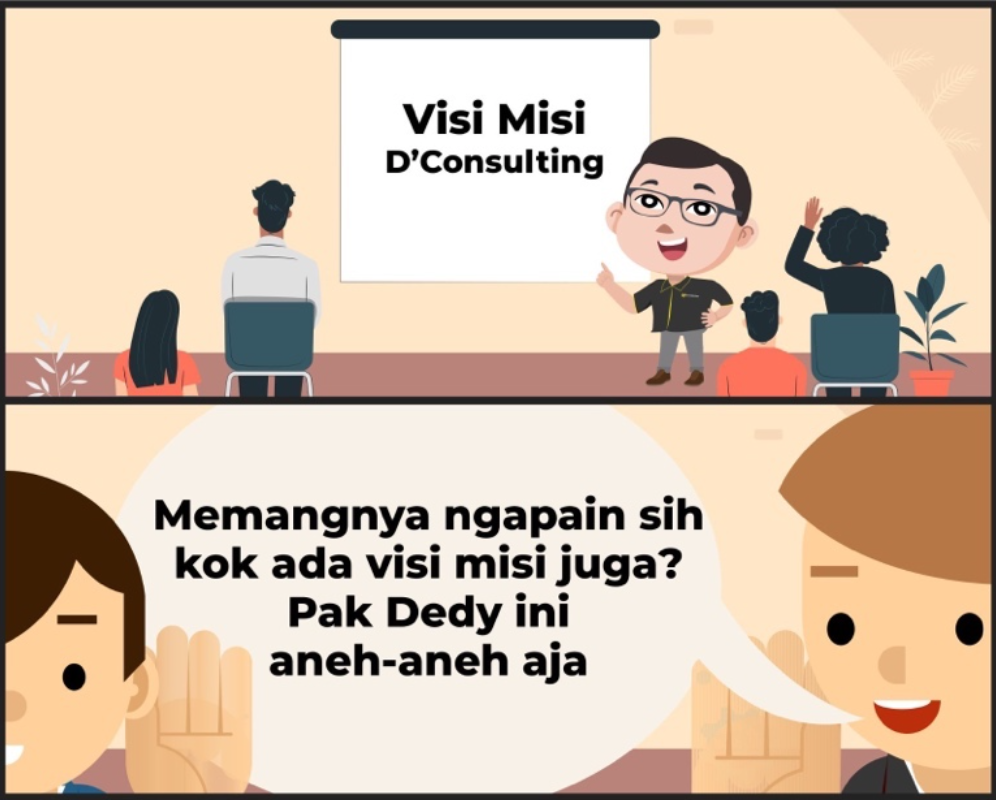 Sosialisasi visi-misi kepada karyawan perusahaan