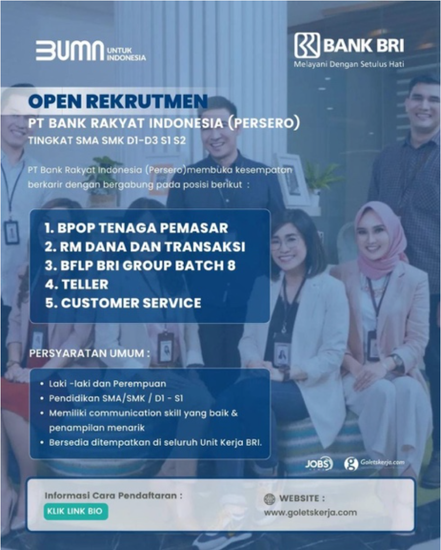 Contoh poster lowongan kerja