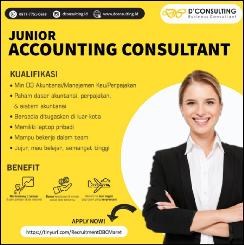 Contoh poster lowongan kerja dconsulting.id